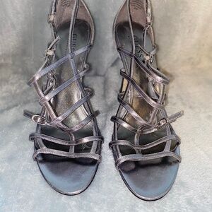 Guess size 9 strappy silver stilettos